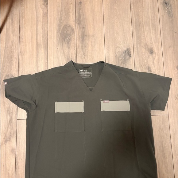 Figs Tops - Figs Dark Gray Scrub Shirt